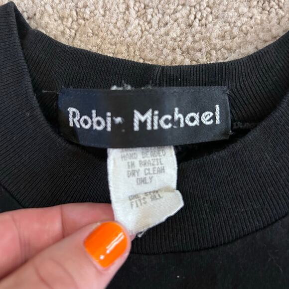 Vintage Sequin Graphic Tee 80s Party Balloon Theme One Size - Picture 3 of 6